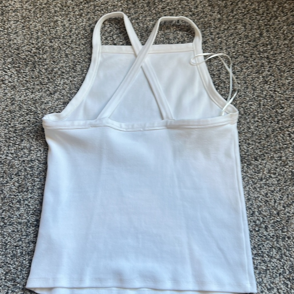 Massimo Dutti set of 2 crisscross back tanks size L NEW - Picture 6 of 6